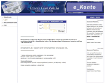 Tablet Screenshot of e-account.dinersclub.pl